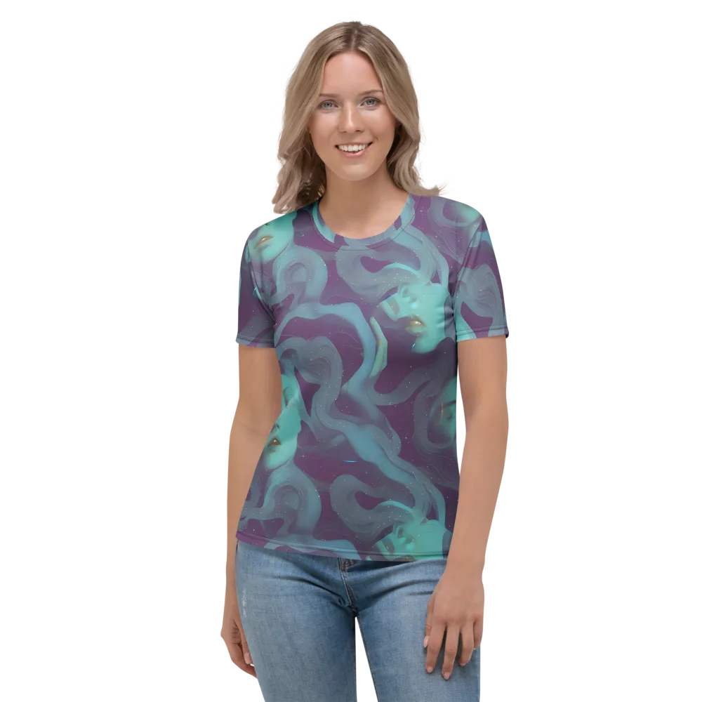 Ethereal Dreamscape on Women's Crew Neck T-Shirt — Front