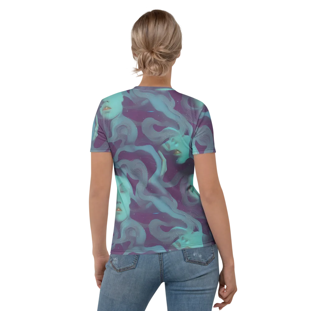 Ethereal Dreamscape on Women's Crew Neck T-Shirt — Back