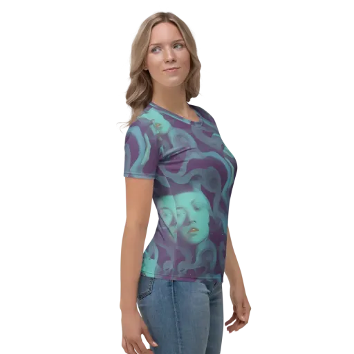 Ethereal Dreamscape on a Women's Crew Neck T-Shirt