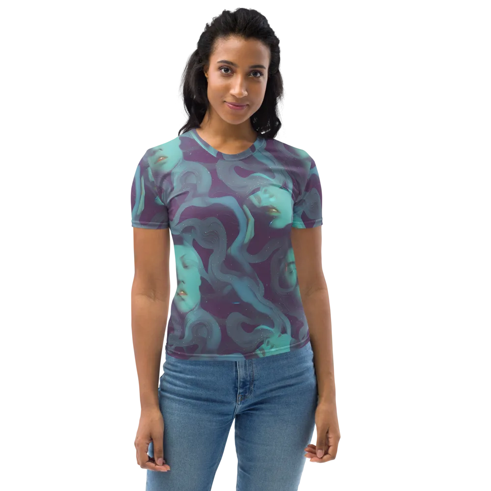 Ethereal Dreamscape on Women's Crew Neck T-Shirt — Front