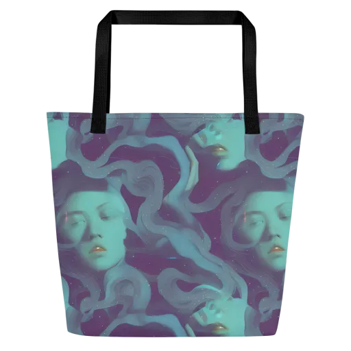 Ethereal Dreamscape on a Large Tote Bag W/ Pocket