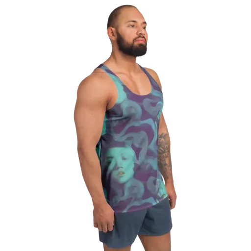 Ethereal Dreamscape on a Men's Tank Top