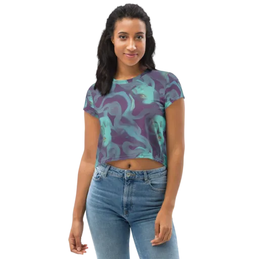 Ethereal Dreamscape on a Crop Tee