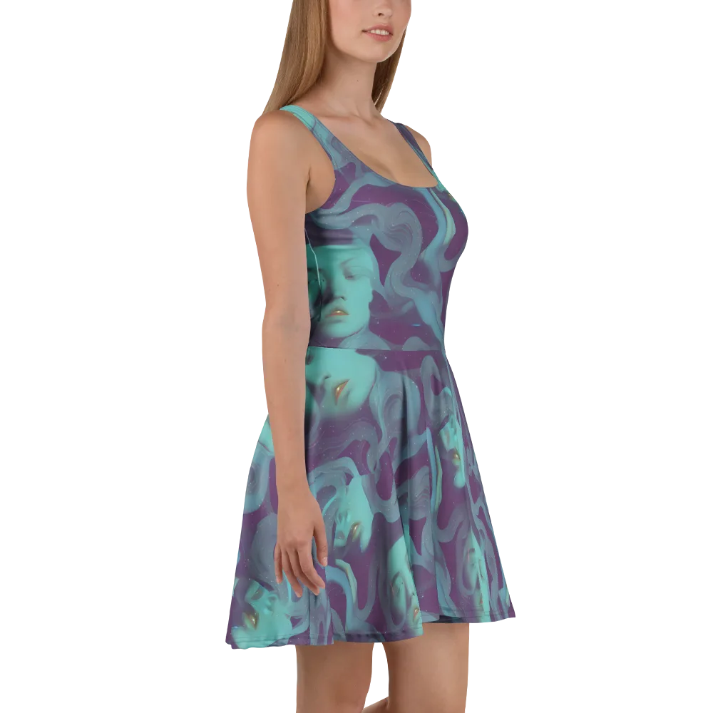 Ethereal Dreamscape on Skater Dress — Right