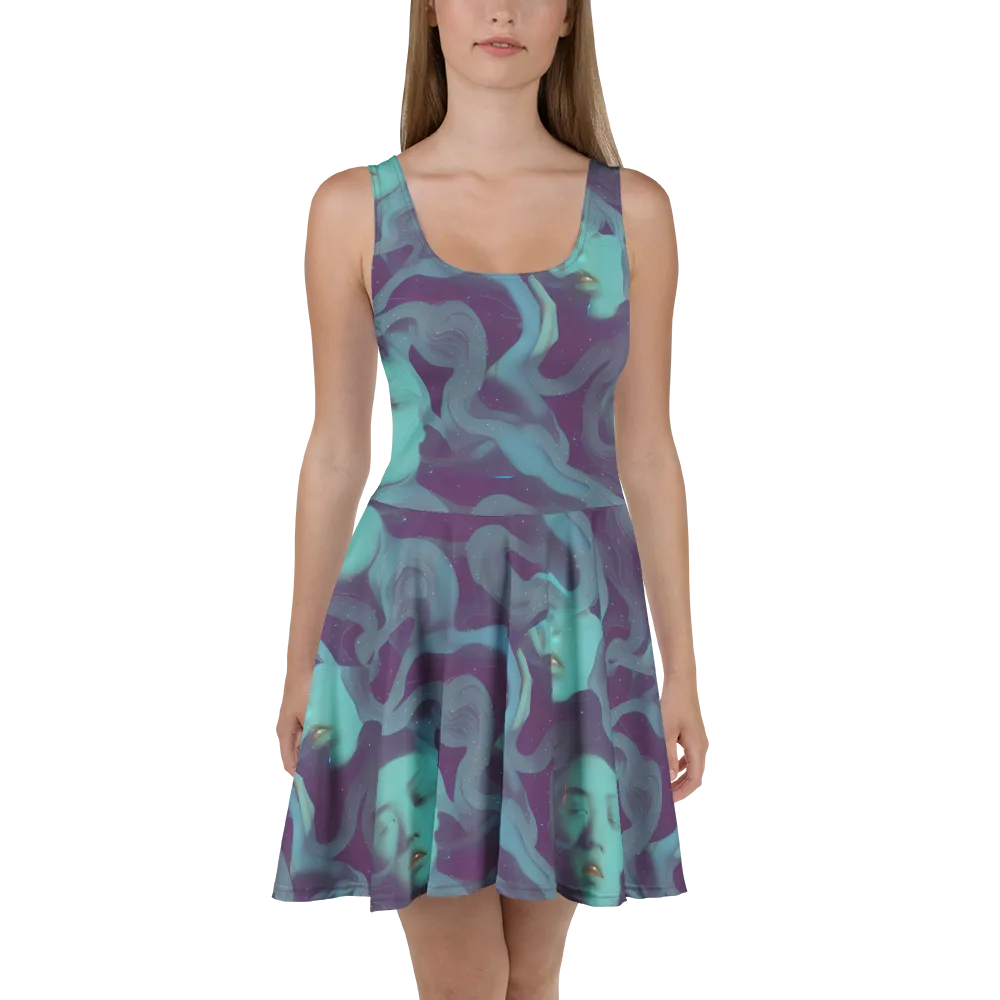 Ethereal Dreamscape on Skater Dress — Front