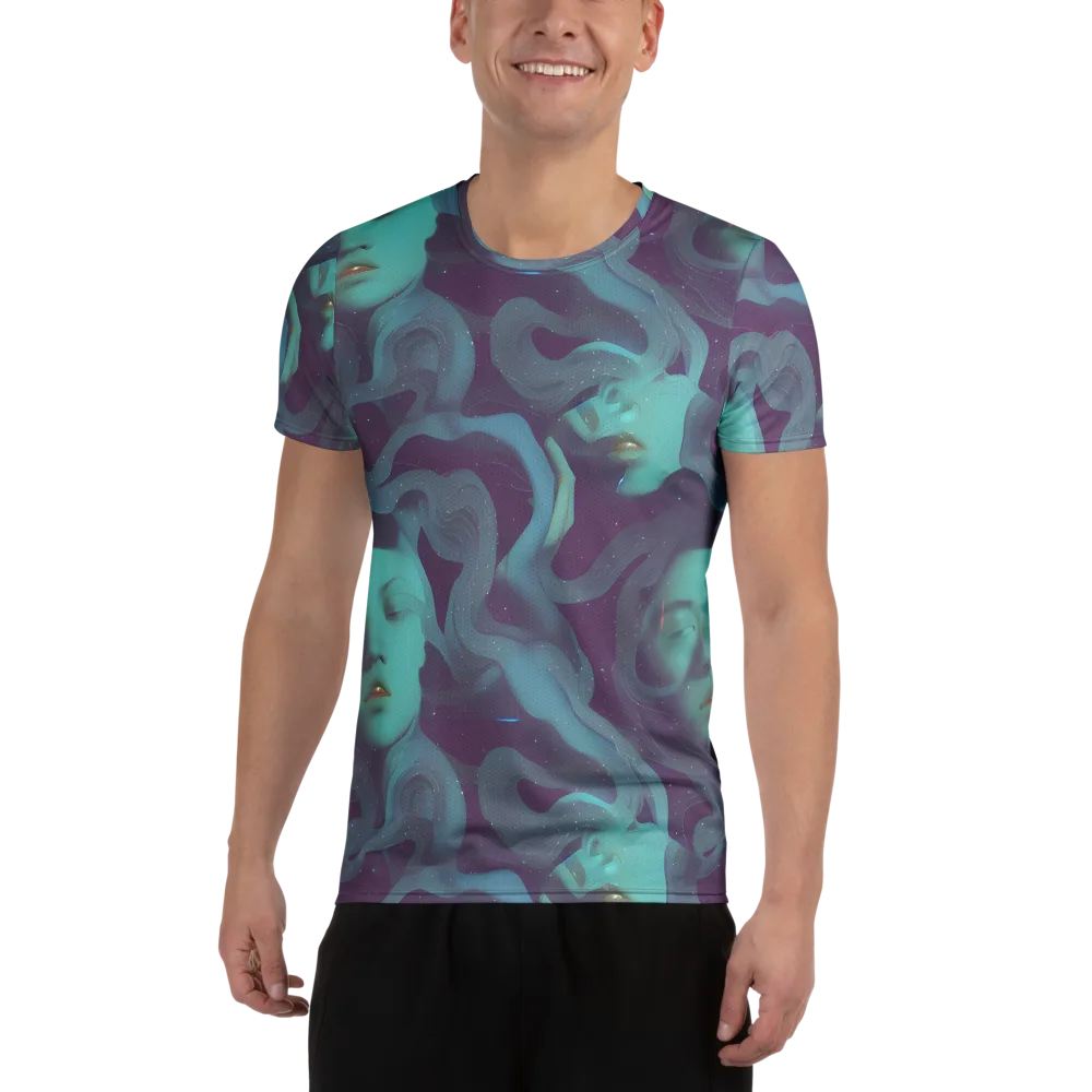 Ethereal Dreamscape on Men's Athletic T-Shirt — Front