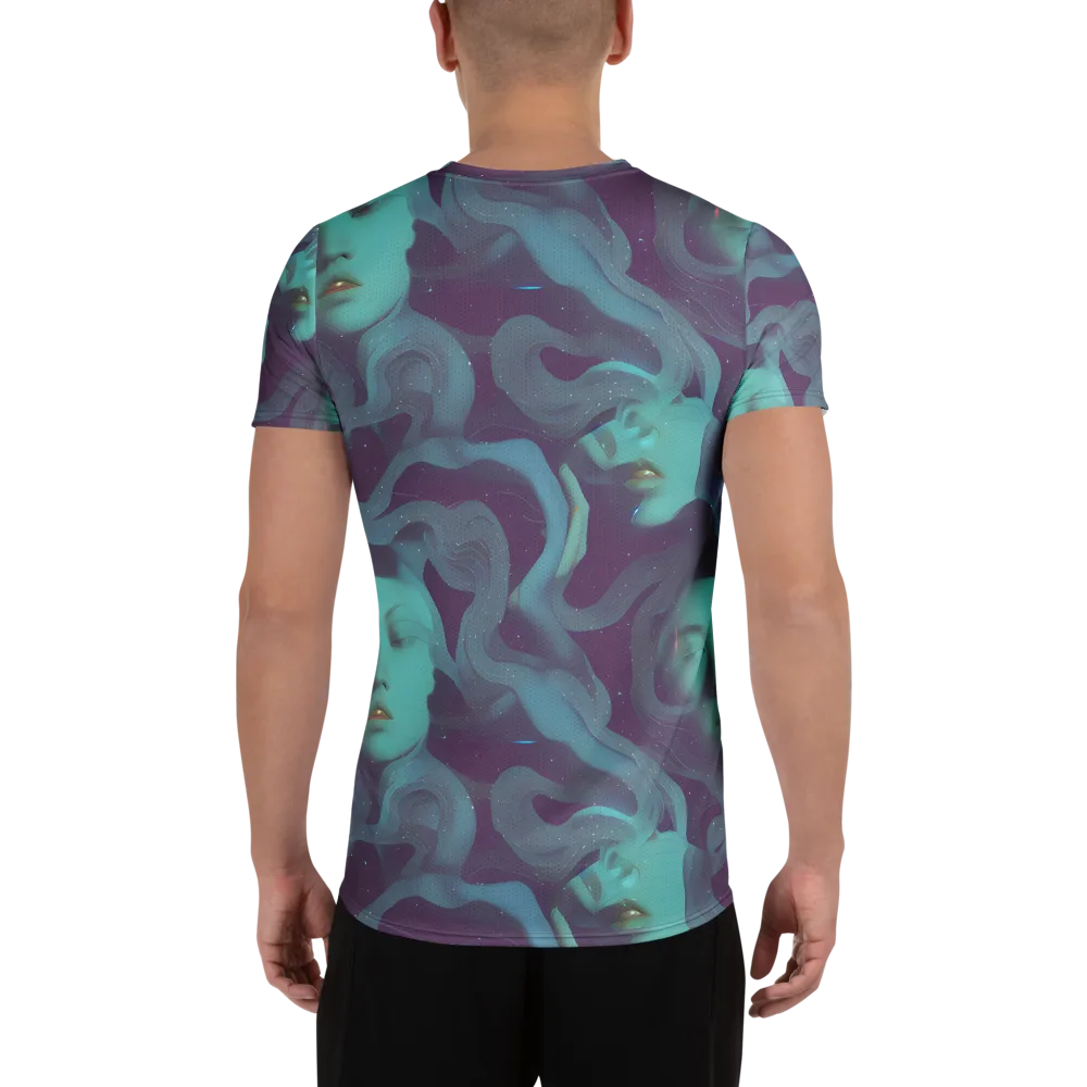 Ethereal Dreamscape on Men's Athletic T-Shirt — Back