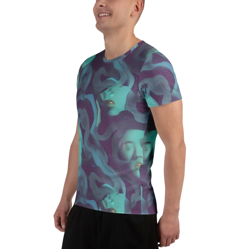 Ethereal Dreamscape on Men's Athletic T-Shirt — Left