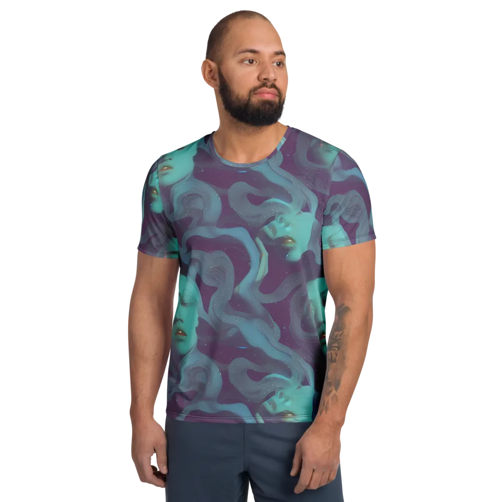 Ethereal Dreamscape on Men's Athletic T-Shirt — Front