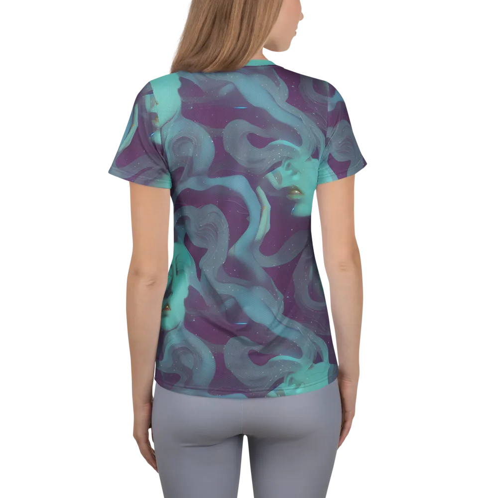 Ethereal Dreamscape on Women's Athletic T-Shirt — Back