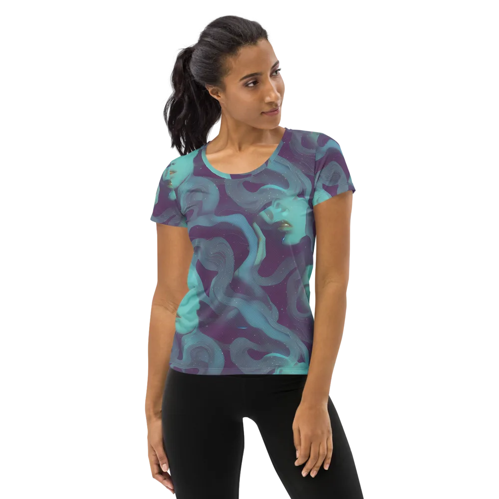 Ethereal Dreamscape on Women's Athletic T-Shirt — Front