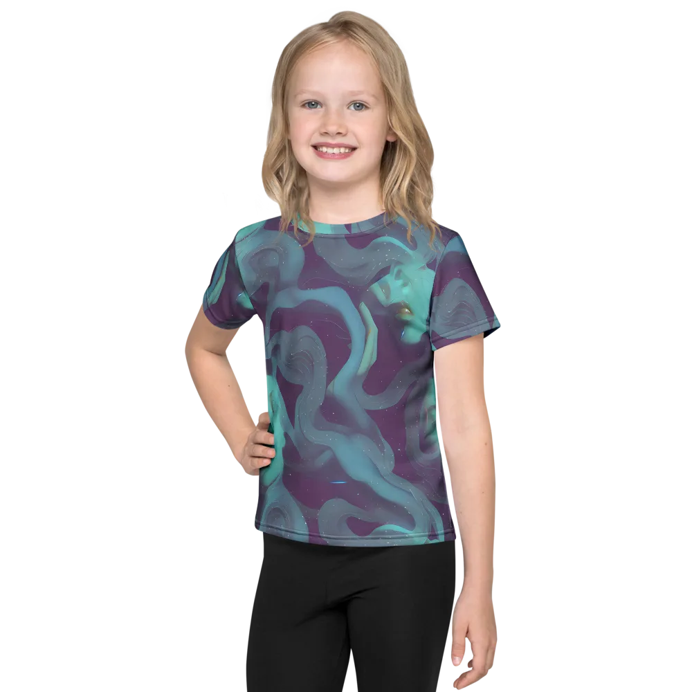 Ethereal Dreamscape on Kids Crew Neck T-Shirt — Front