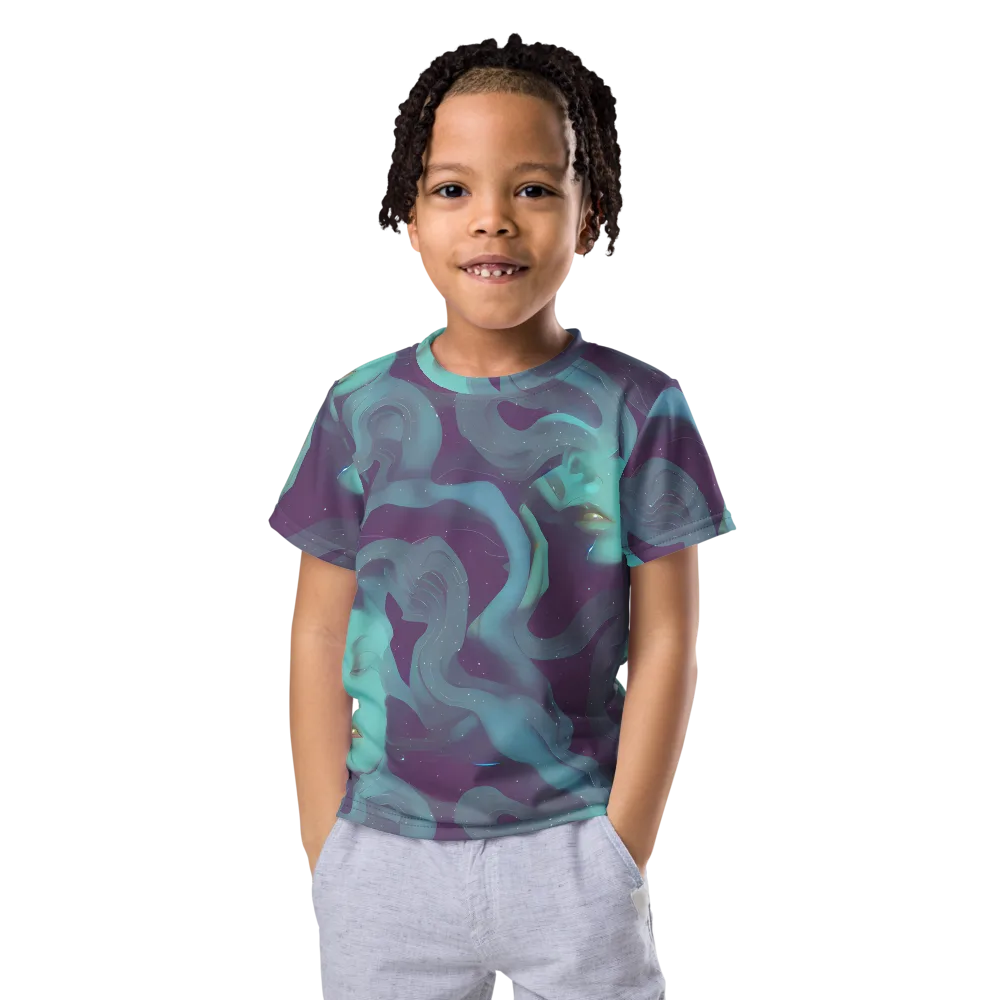 Ethereal Dreamscape on Kids Crew Neck T-Shirt — Front
