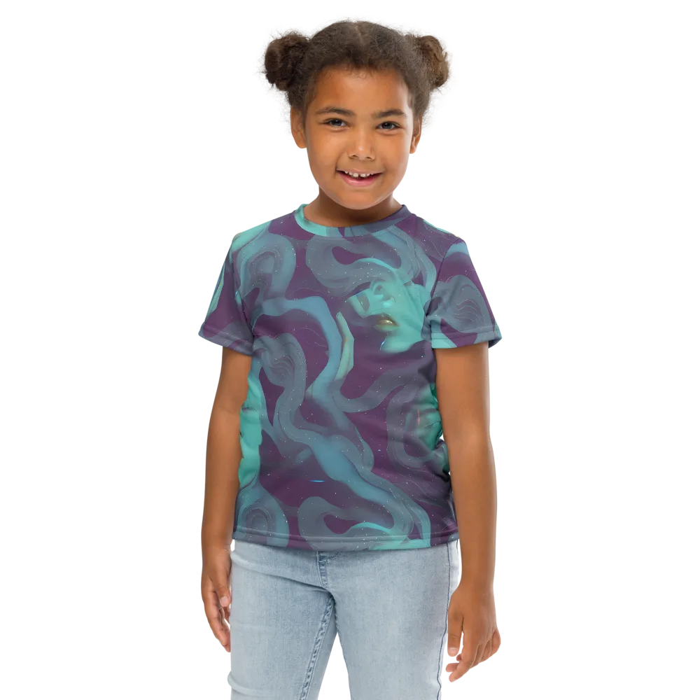 Ethereal Dreamscape on Kids Crew Neck T-Shirt — Front