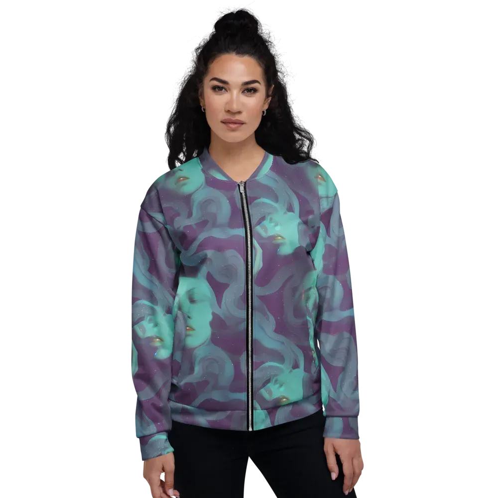 Ethereal Dreamscape on Bomber Jacket — Front