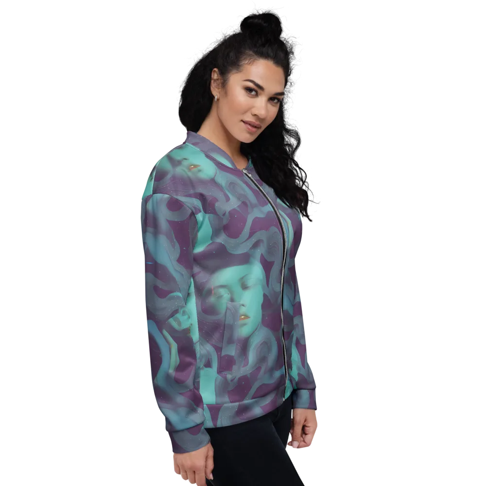 Ethereal Dreamscape on Bomber Jacket — Right