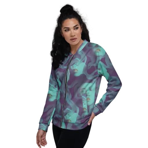 Ethereal Dreamscape on a Bomber Jacket