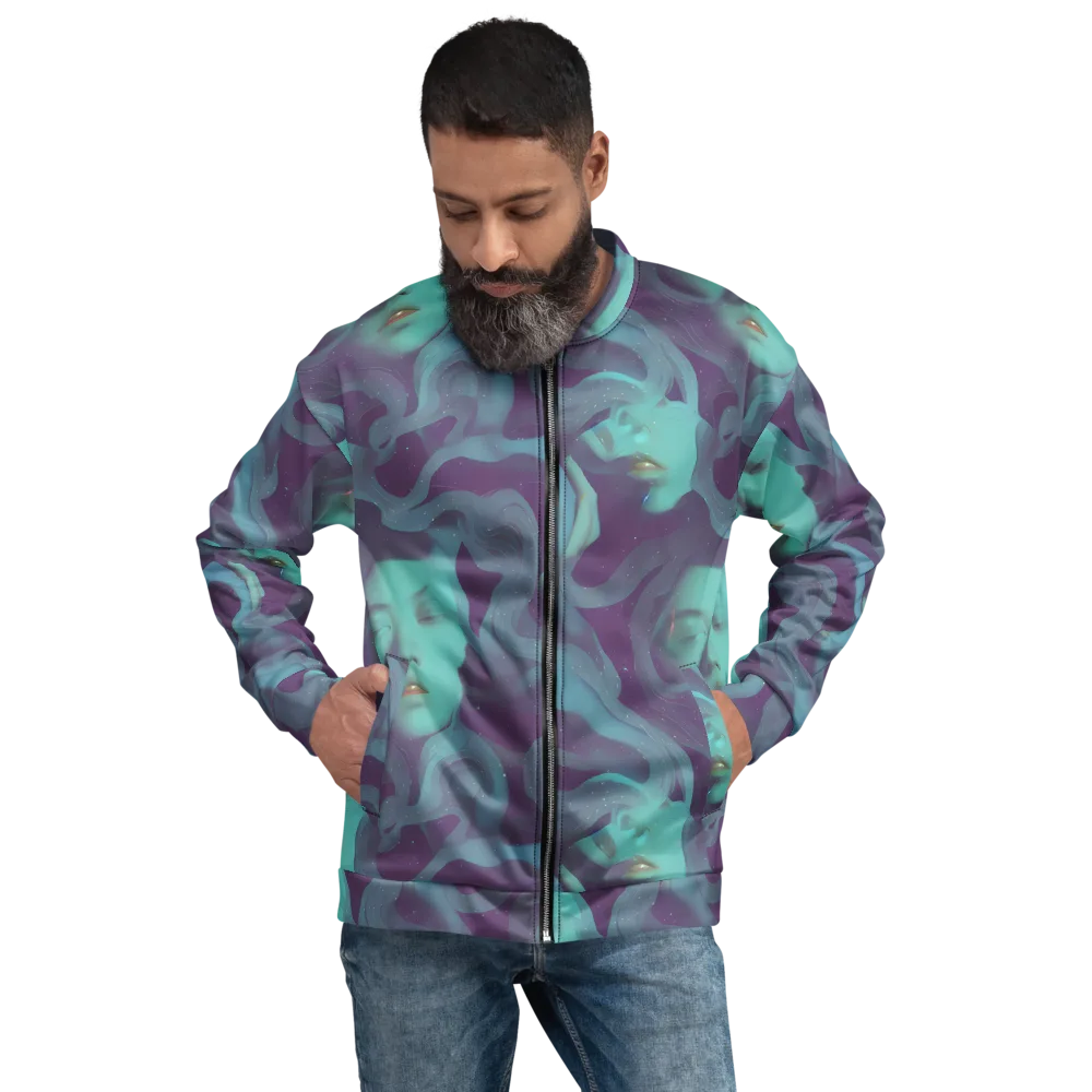 Ethereal Dreamscape on Bomber Jacket — Front