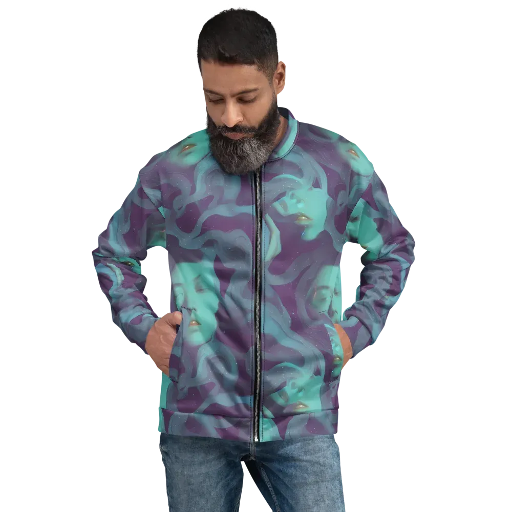 Ethereal Dreamscape on Bomber Jacket — Front