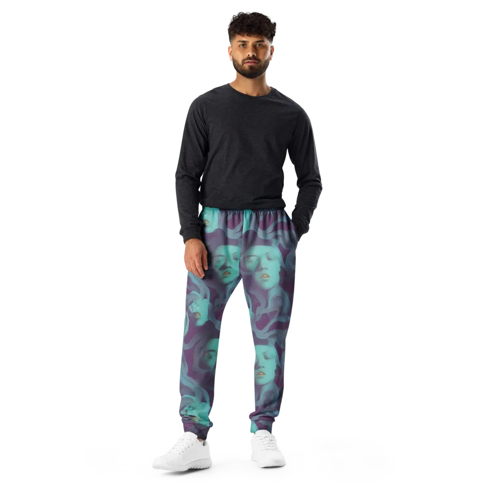 Ethereal Dreamscape on Men's Joggers — Front