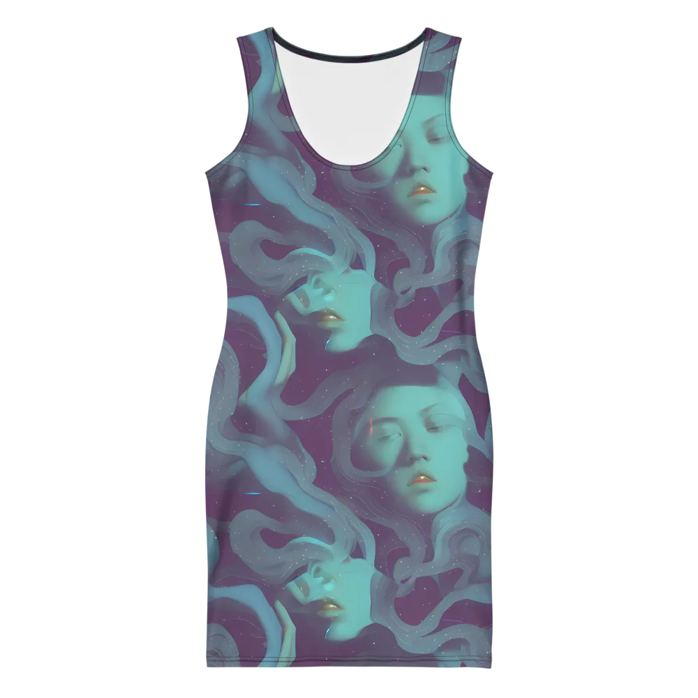 Ethereal Dreamscape on Bodycon Dress — Front