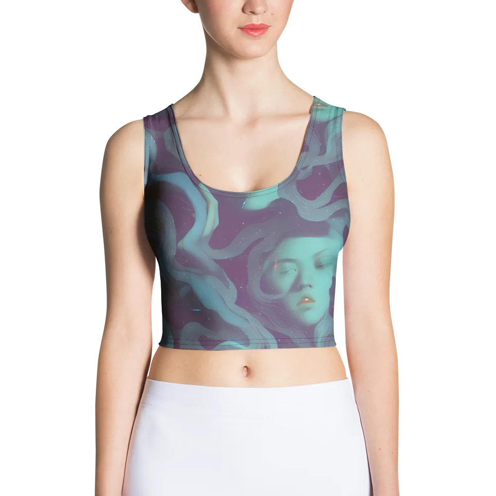 Ethereal Dreamscape on Crop Top — Front