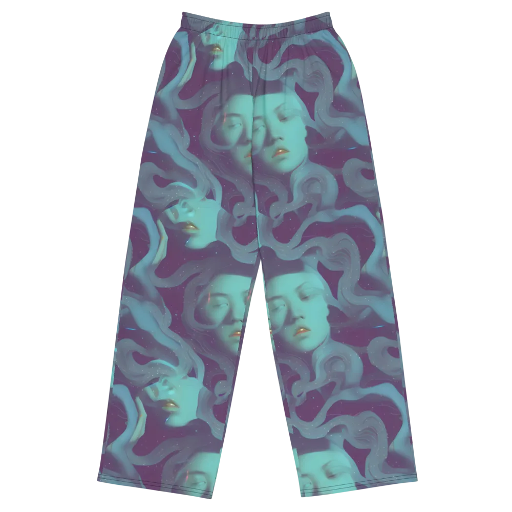 Ethereal Dreamscape on Wide-Leg Pants — Front