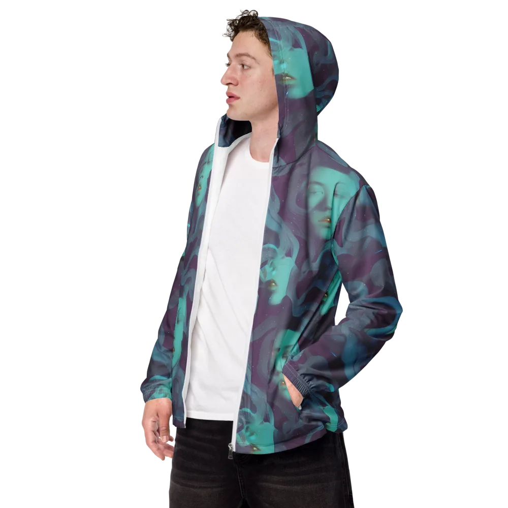 Ethereal Dreamscape on Men's Windbreaker — Left Front