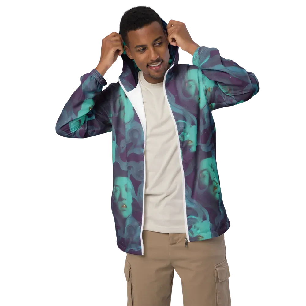 Ethereal Dreamscape on Men's Windbreaker — Front
