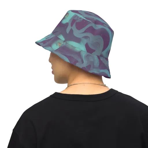Ethereal Dreamscape on a Reversible Bucket Hat