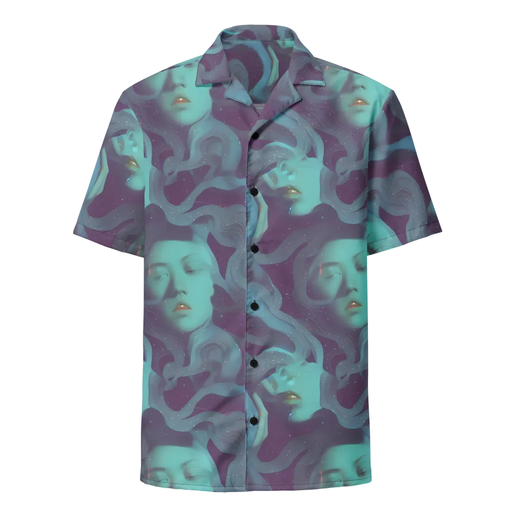 Ethereal Dreamscape on Button Shirt — Front