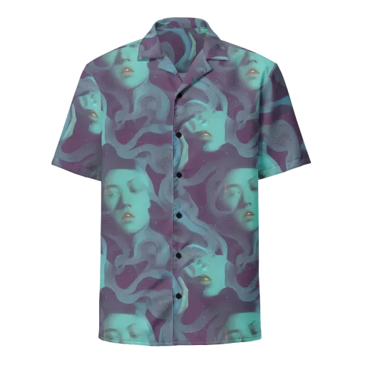 Ethereal Dreamscape on a Button Shirt