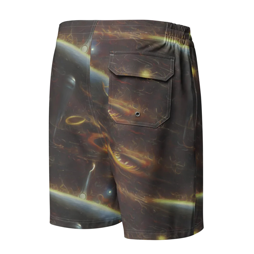 Quantum Illusions on Men's Board Shorts — Back