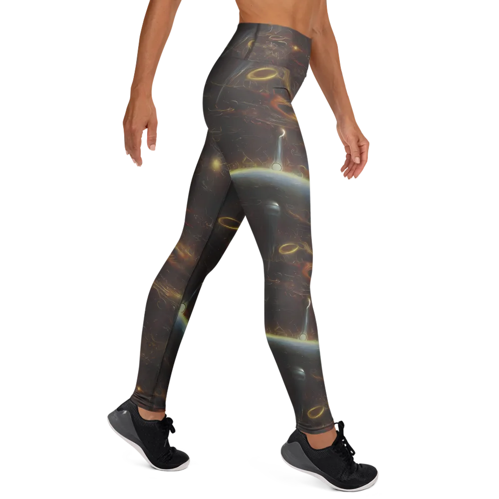 Quantum Illusions on Yoga Leggings — Right