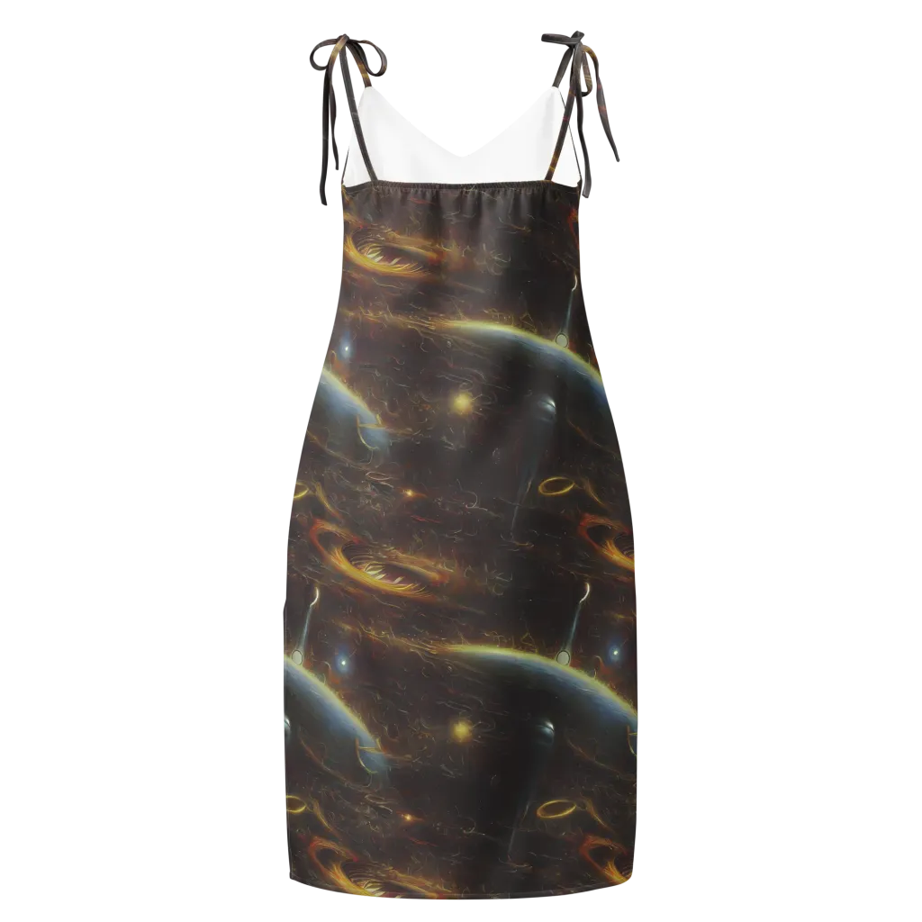 Quantum Illusions on Slip Dress — Back