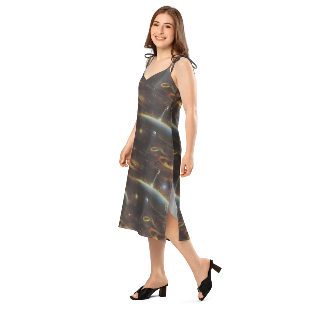 Quantum Illusions on Slip Dress — Left Front