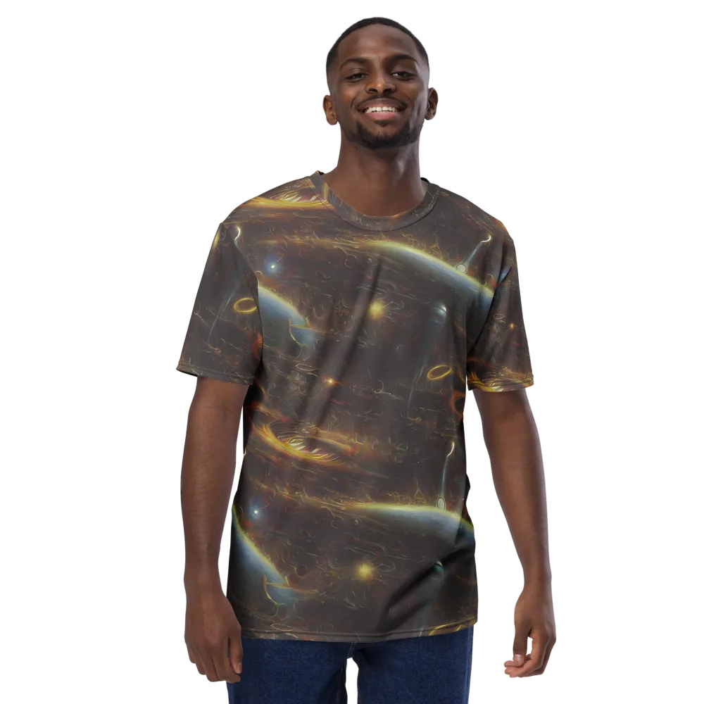 Quantum Illusions on Men's Crew Neck T-Shirt — Front