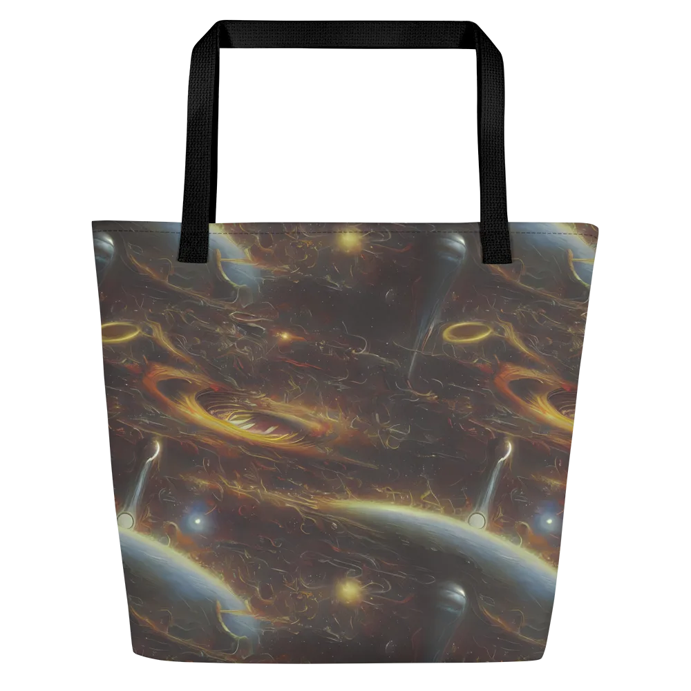 Quantum Illusions on Large Tote Bag W/ Pocket — Front