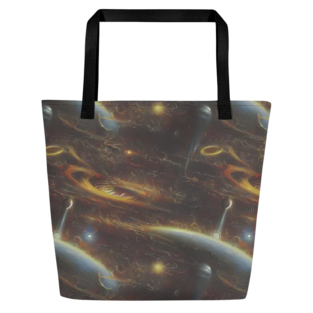 Quantum Illusions on Large Tote Bag W/ Pocket — Front