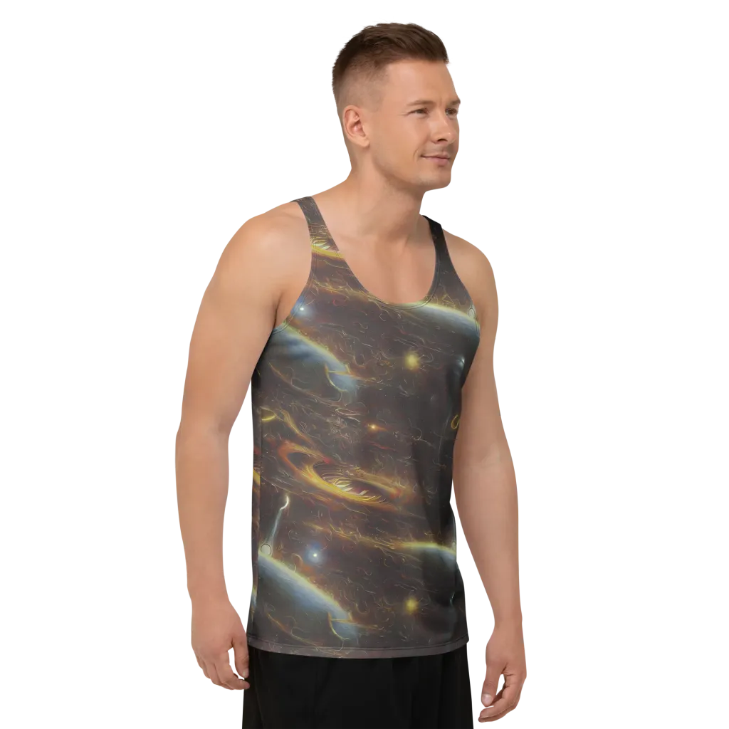 Quantum Illusions on Men's Tank Top — Right Front
