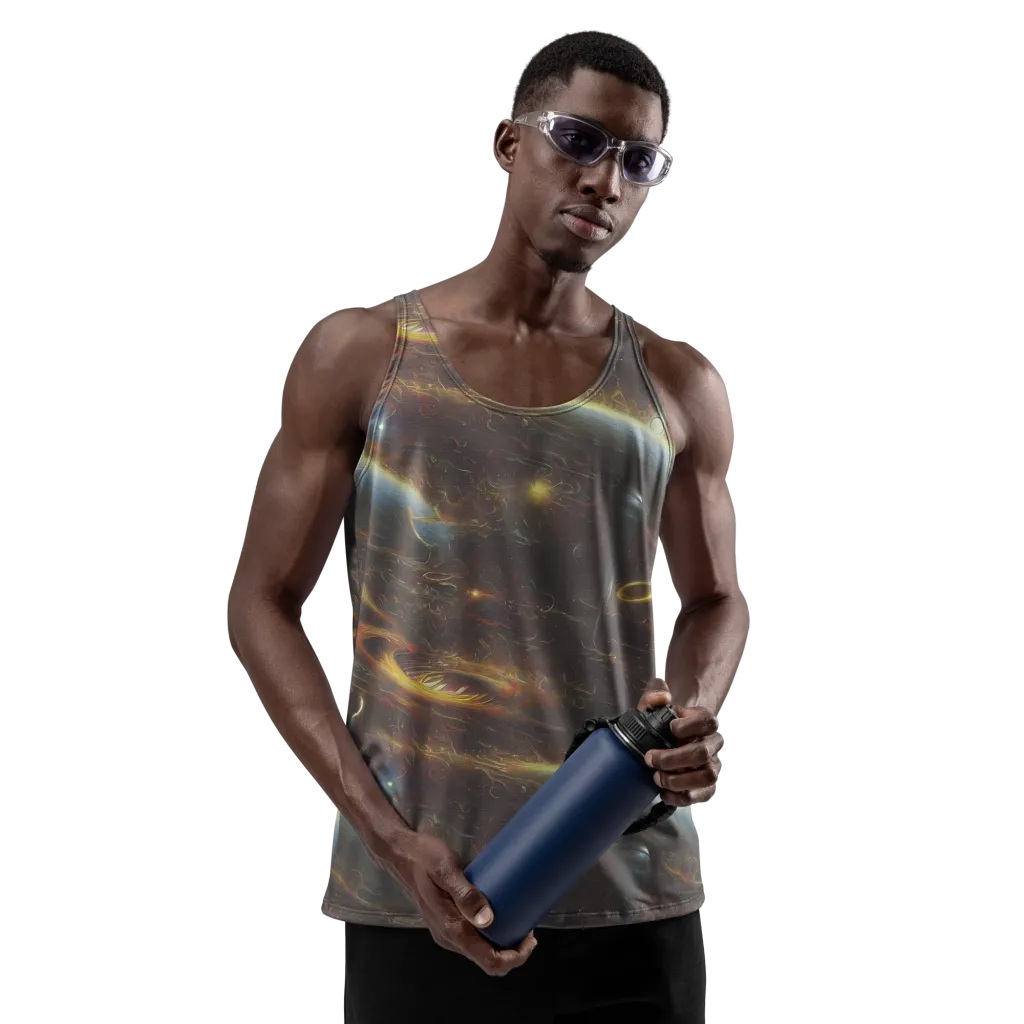 Quantum Illusions on Men's Tank Top — Front