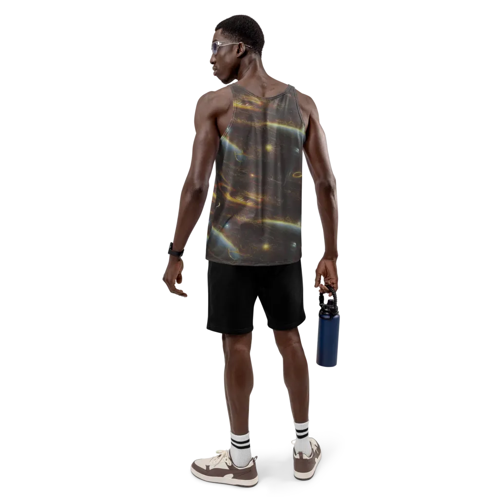 Quantum Illusions on Men's Tank Top — Back