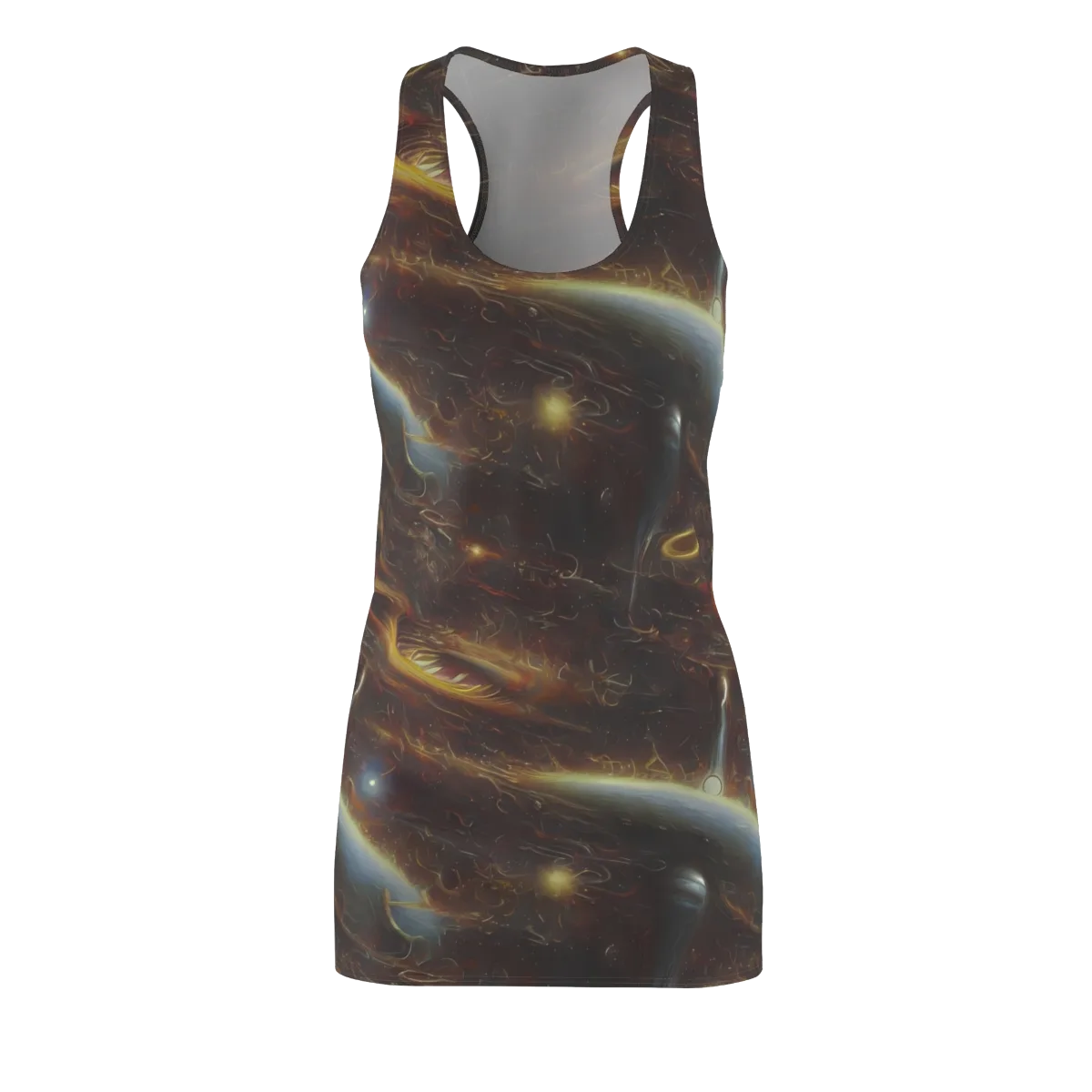 Quantum Illusions on Racerback Dress — Front