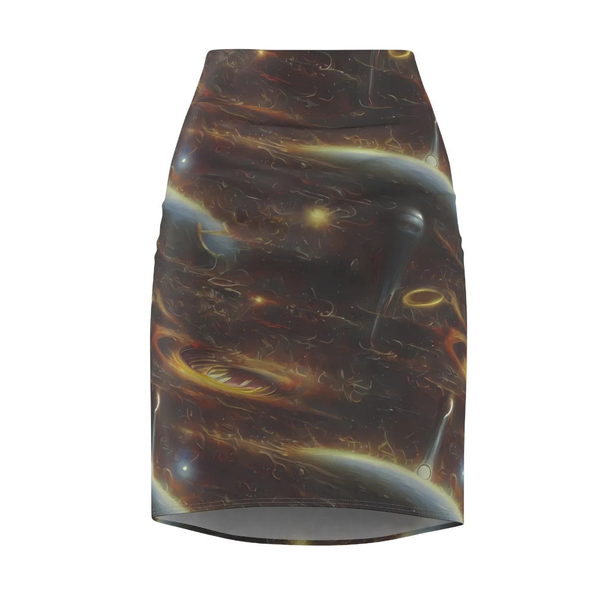 Quantum Illusions on Pencil Skirt — Front