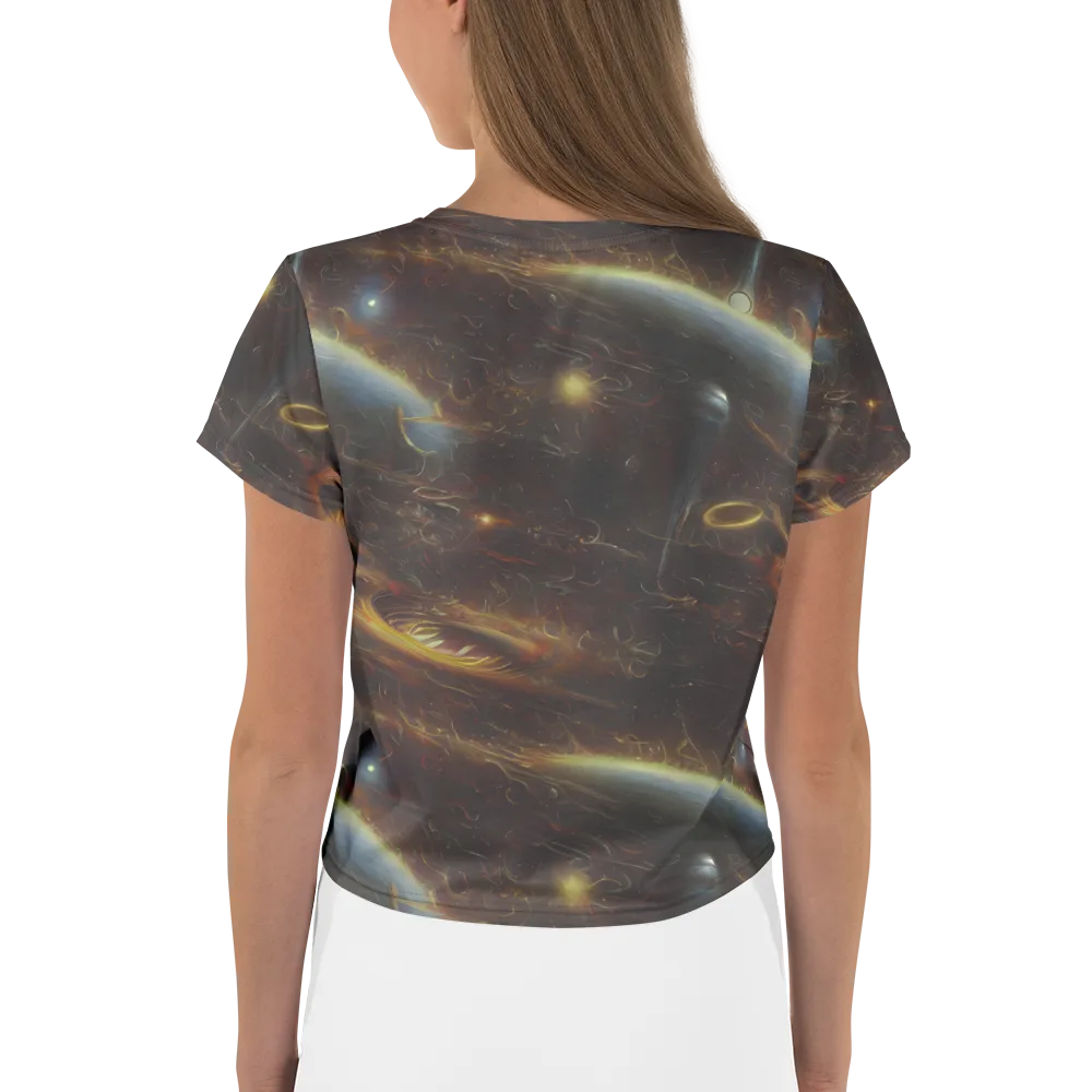 Quantum Illusions on Crop Tee — Back