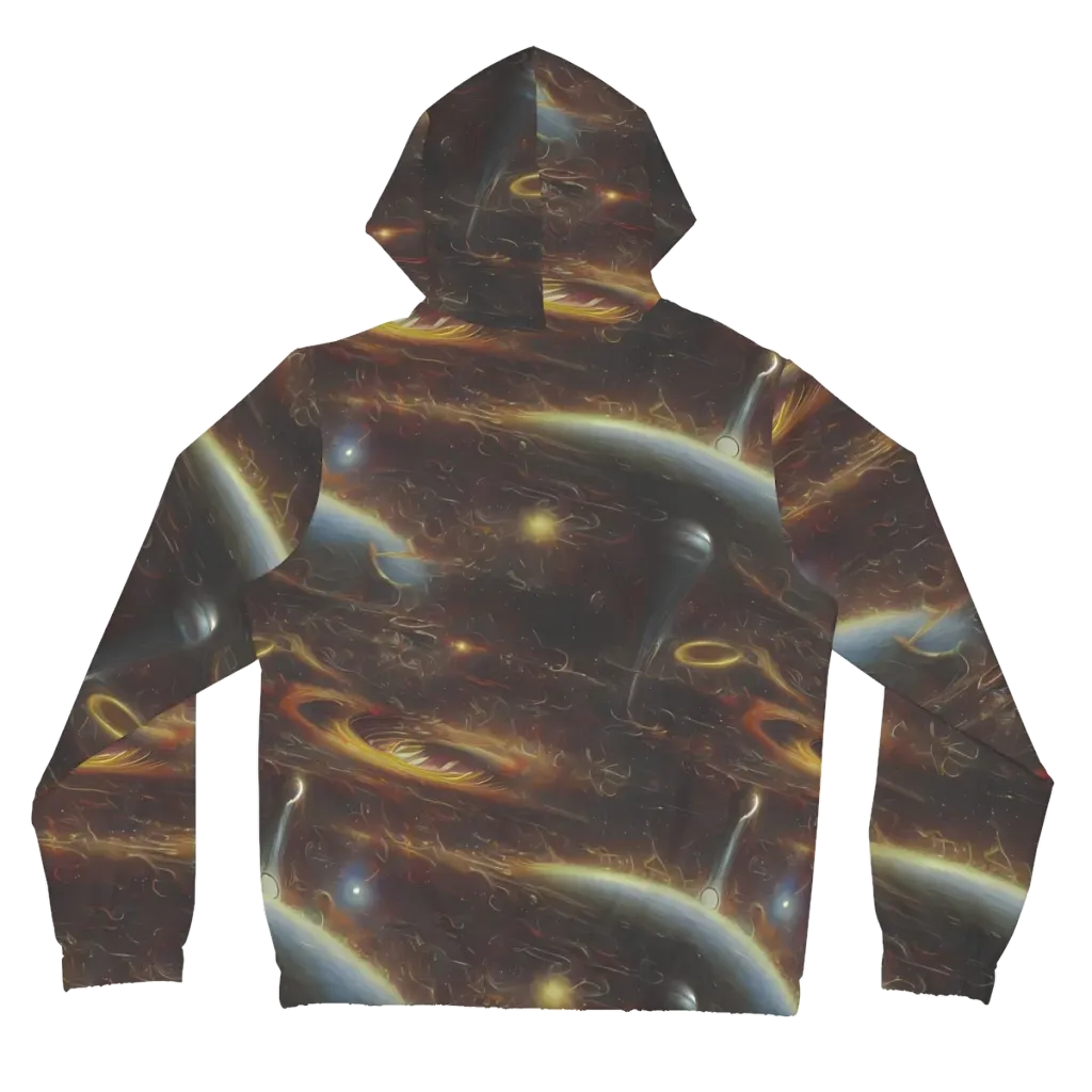 Quantum Illusions on Women's Full-Zip Hoodie — Back