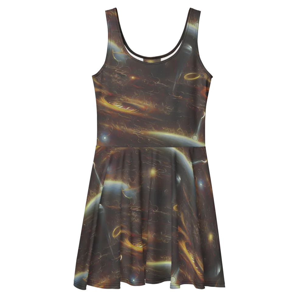 Quantum Illusions on Skater Dress — Front