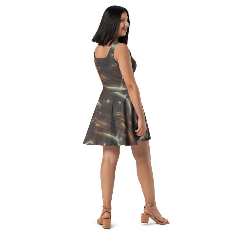 Quantum Illusions on Skater Dress — Right