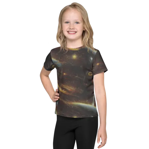 Quantum Illusions on a Kids Crew Neck T-Shirt