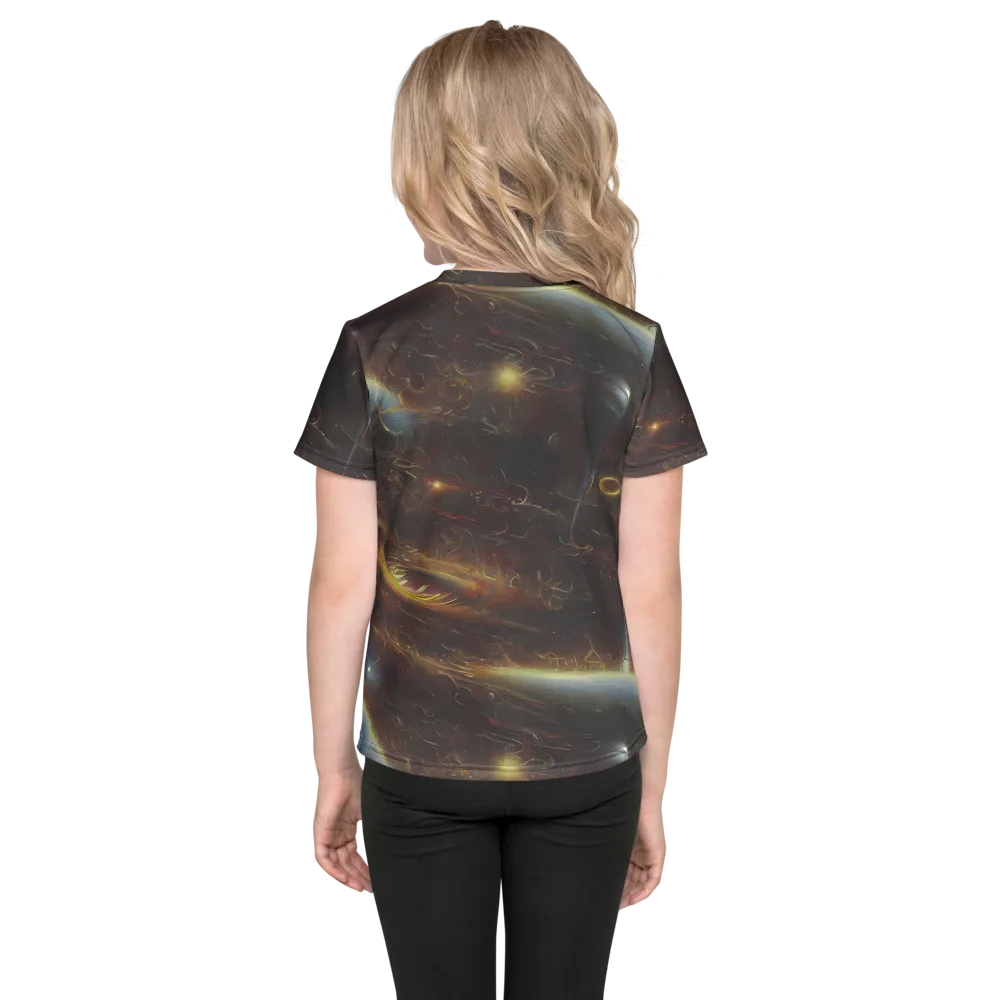 Quantum Illusions on Kids Crew Neck T-Shirt — Back